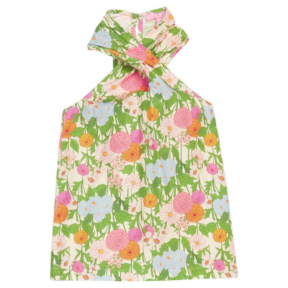 NEW BISBY kids' scarf top in longmeadow floral